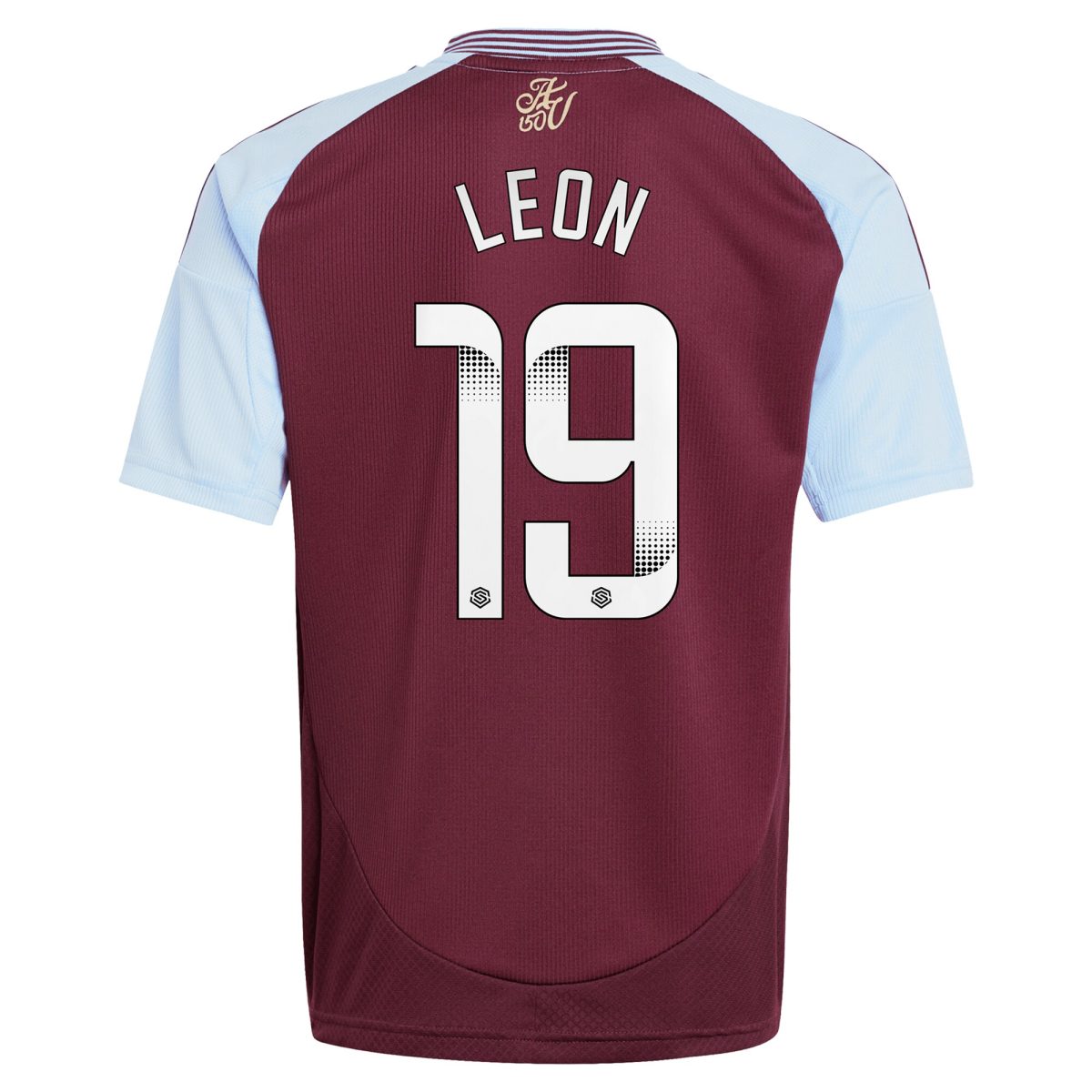 aston villa wsl adidas home shirt 2024-25 – kids with leon 19 printing Collection | Official Aston Villa Kits for Fans
