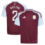 aston villa wsl adidas home shirt 2024-25 – kids with mayling 2 printing Collection | Official Aston Villa Kits for Fans