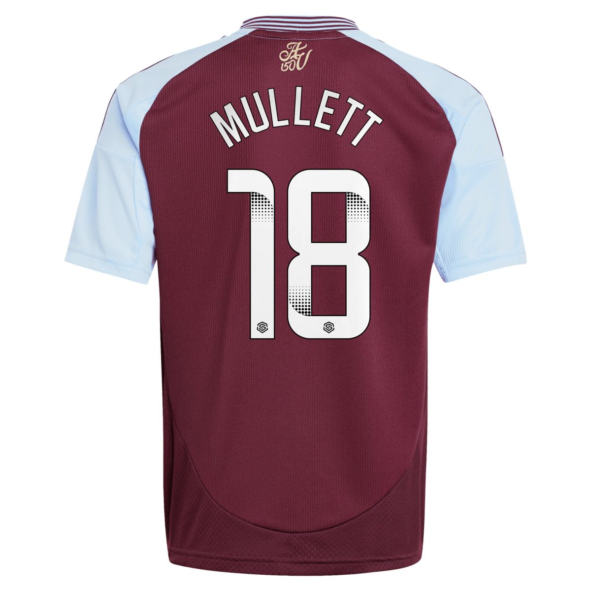 aston villa wsl adidas home shirt 2024-25 – kids with mullett 18 printing Collection | Official Aston Villa Kits for Fans