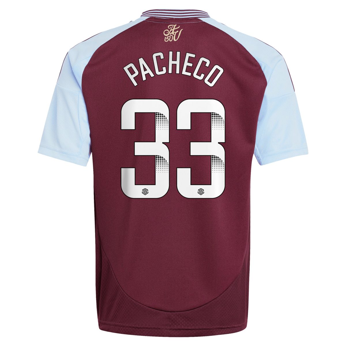 aston villa wsl adidas home shirt 2024-25 – kids with pacheco 33 printing Collection | Official Aston Villa Kits for Fans