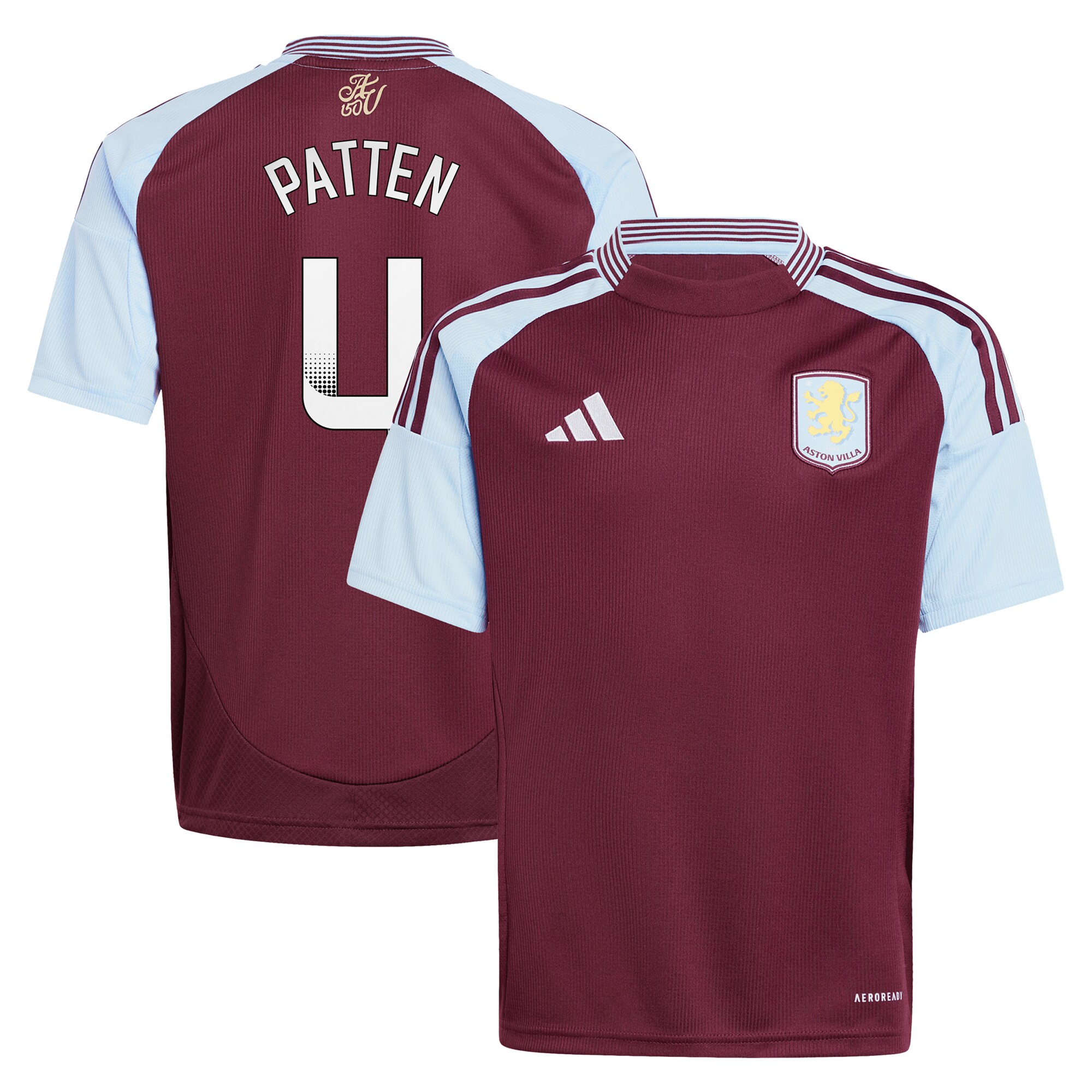 aston villa wsl adidas home shirt 2024-25 – kids with patten 4 printing Collection | Official Aston Villa Kits for Fans