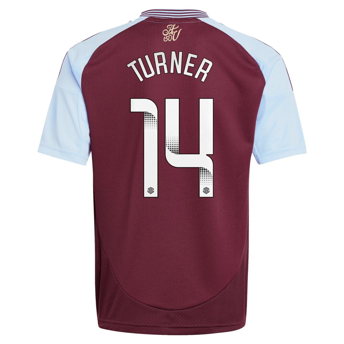 aston villa wsl adidas home shirt 2024-25 – kids with turner 14 printing Collection | Official Aston Villa Kits for Fans