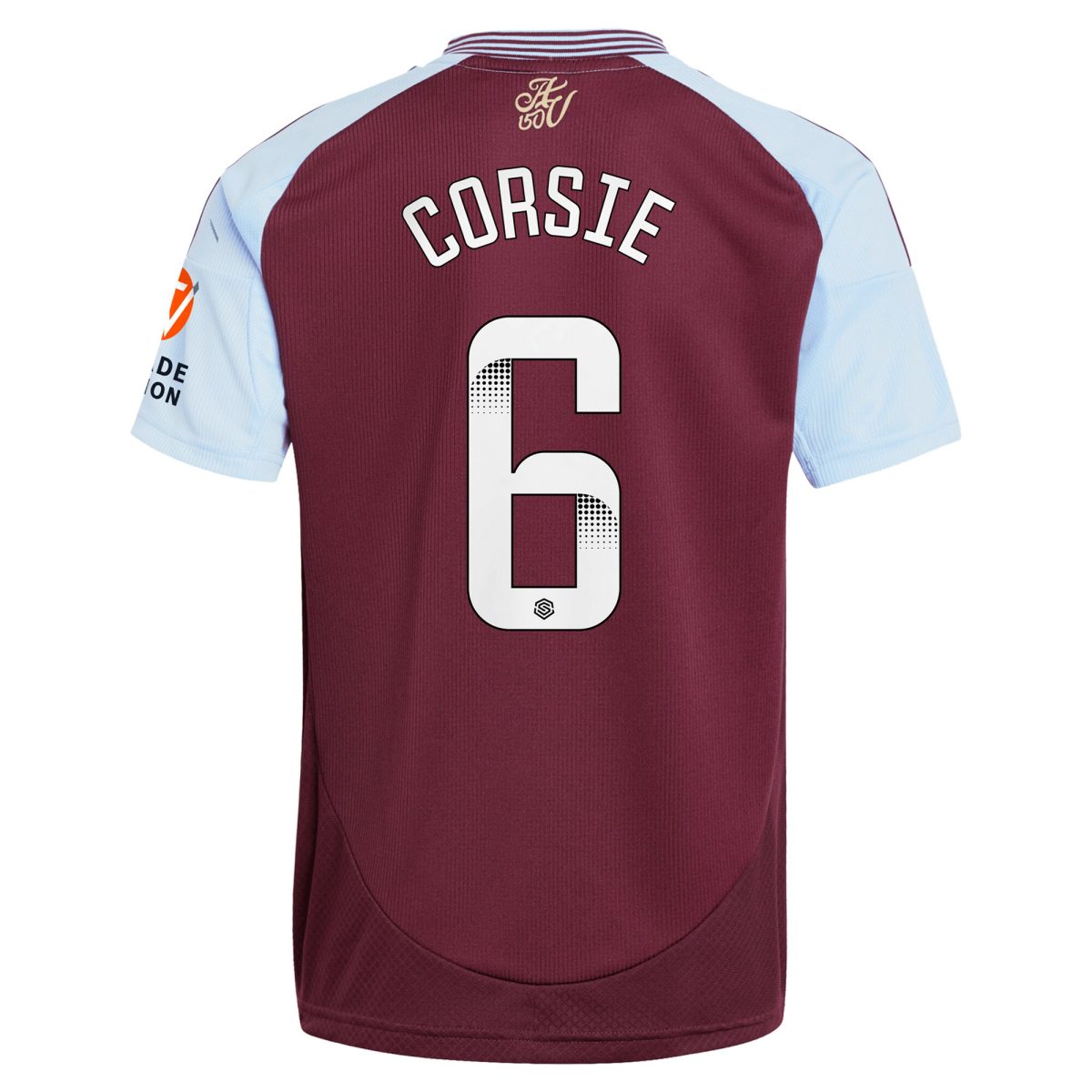 aston villa wsl adidas home shirt 2024-25 with corsie 6 printing Collection | Official Aston Villa Kits for Fans