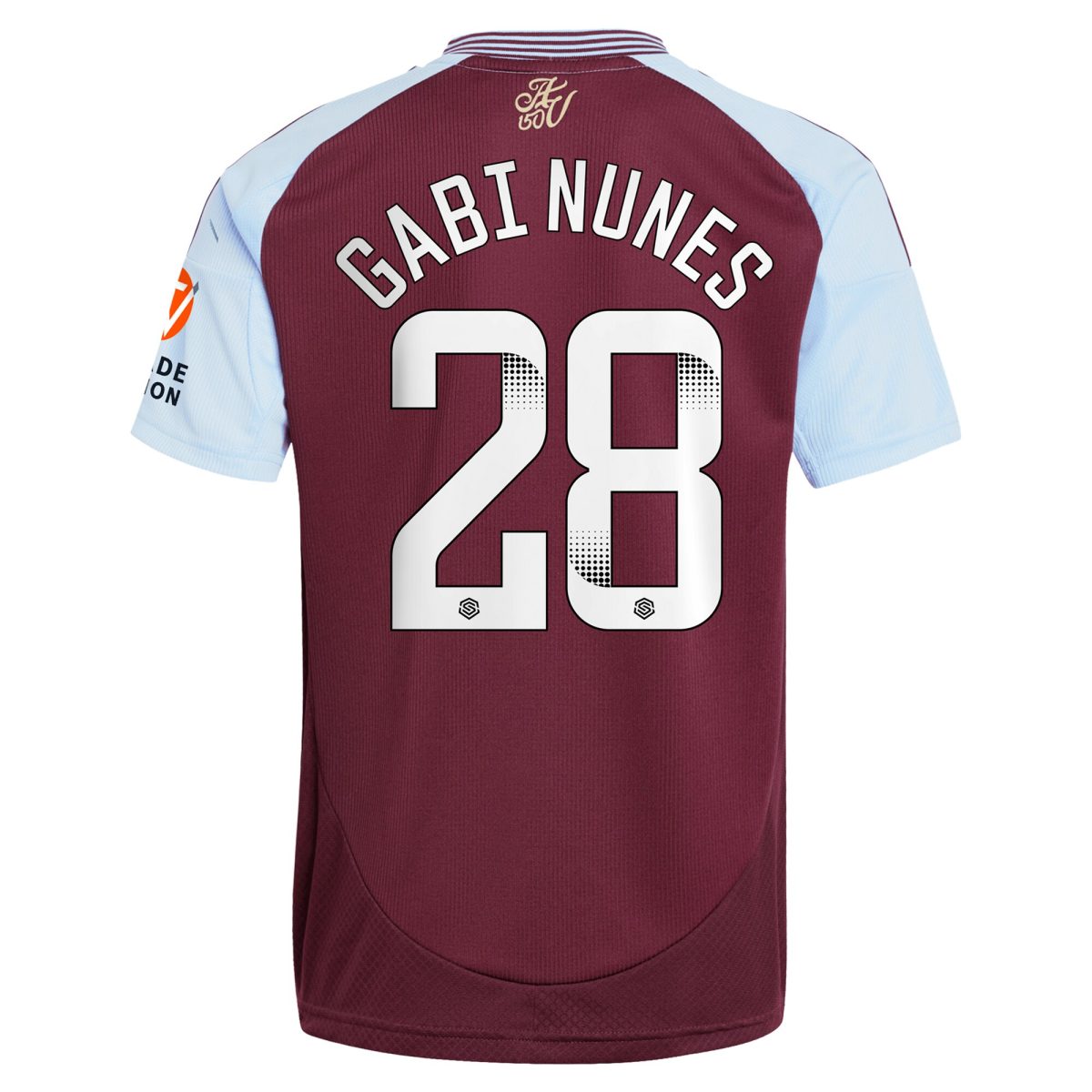 aston villa wsl adidas home shirt 2024-25 with gabi nunes 28 printing Collection | Official Aston Villa Kits for Fans