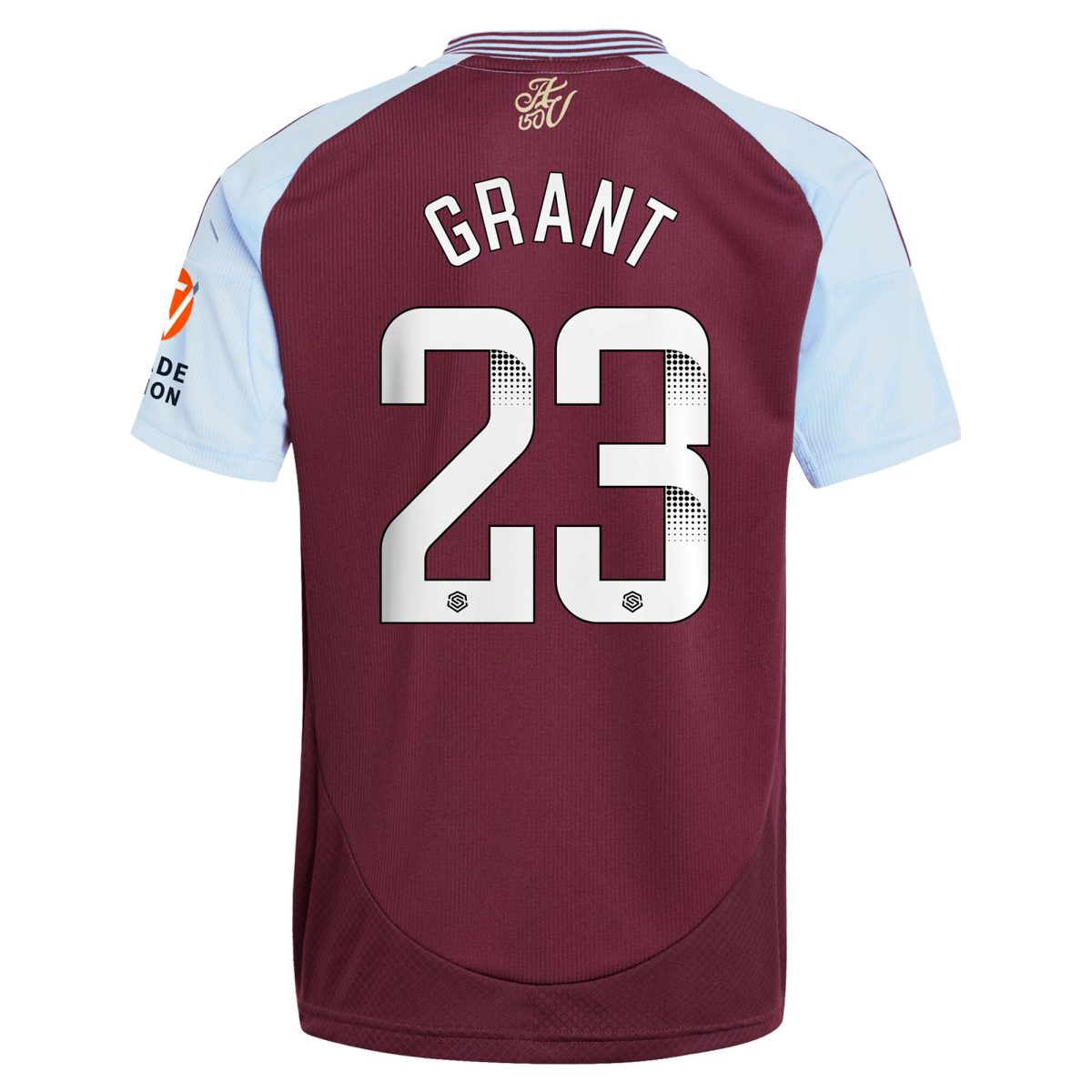 aston villa wsl adidas home shirt 2024-25 with grant 23 printing Collection | Official Aston Villa Kits for Fans
