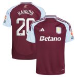 aston villa wsl adidas home shirt 2024-25 with hanson 20 printing Collection | Official Aston Villa Kits for Fans