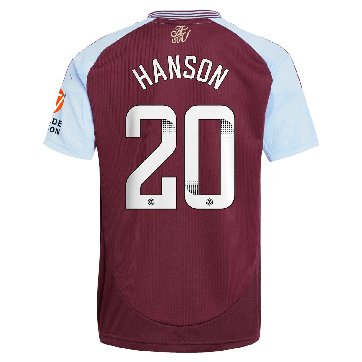aston villa wsl adidas home shirt 2024-25 with hanson 20 printing Collection | Official Aston Villa Kits for Fans