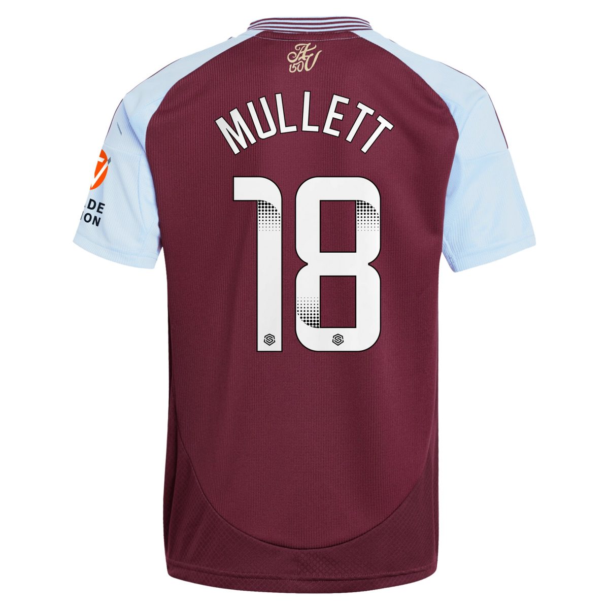 aston villa wsl adidas home shirt 2024-25 with mullett 18 printing Collection | Official Aston Villa Kits for Fans