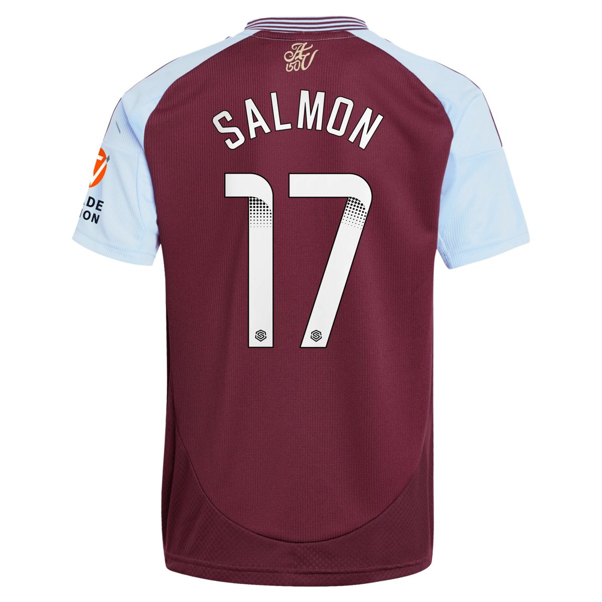 aston villa wsl adidas home shirt 2024-25 with salmon 17 printing Collection | Official Aston Villa Kits for Fans
