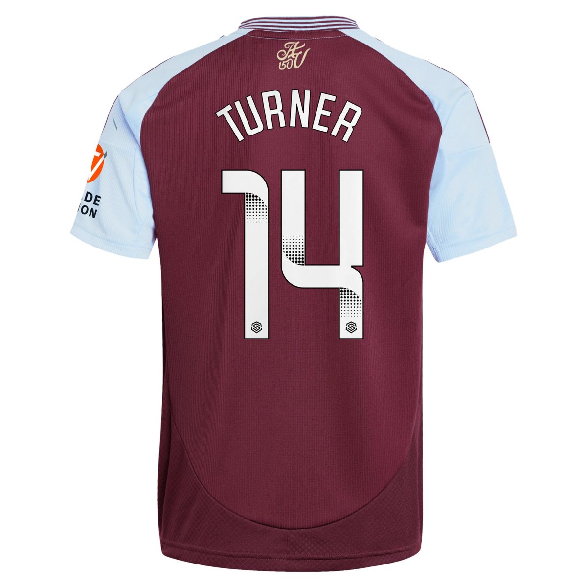 aston villa wsl adidas home shirt 2024-25 with turner 14 printing Collection | Official Aston Villa Kits for Fans