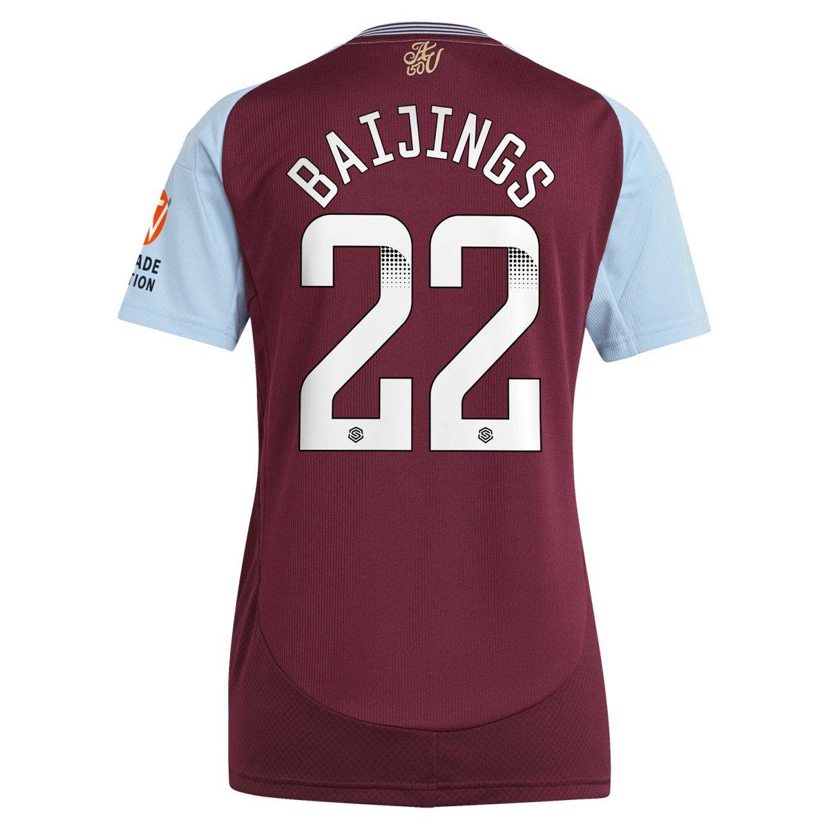 aston villa wsl adidas home shirt 2024-25 – womens with baijings 22 printing Collection | Official Aston Villa Kits for Fans