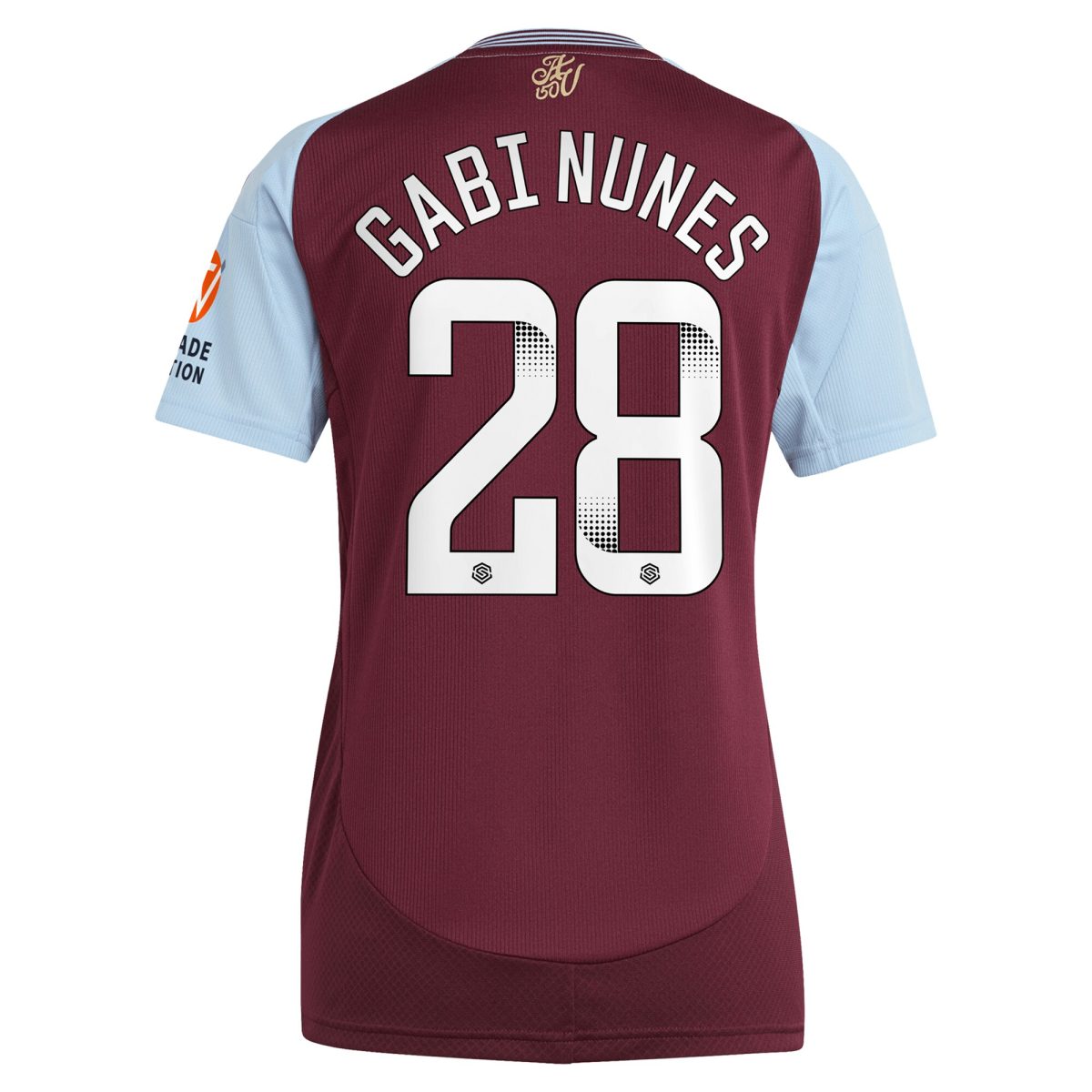 aston villa wsl adidas home shirt 2024-25 – womens with gabi nunes 28 printing Collection | Official Aston Villa Kits for Fans