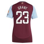 aston villa wsl adidas home shirt 2024-25 – womens with grant 23 printing Collection | Official Aston Villa Kits for Fans