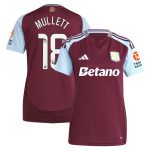 aston villa wsl adidas home shirt 2024-25 – womens with mullett 18 printing Collection | Official Aston Villa Kits for Fans