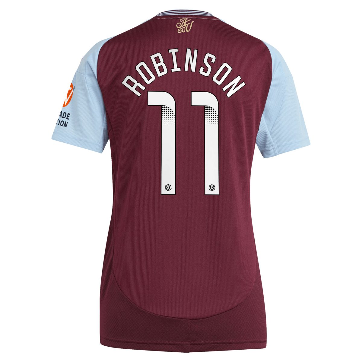 aston villa wsl adidas home shirt 2024-25 – womens with robinson 11 printing Collection | Official Aston Villa Kits for Fans