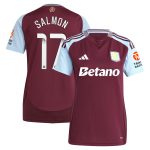 aston villa wsl adidas home shirt 2024-25 – womens with salmon 17 printing Collection | Official Aston Villa Kits for Fans