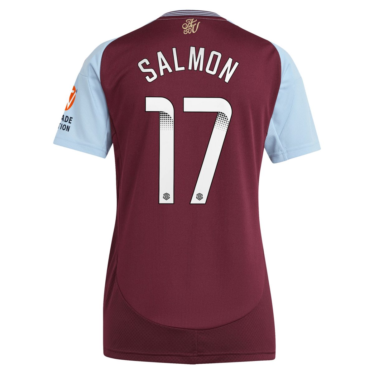 aston villa wsl adidas home shirt 2024-25 – womens with salmon 17 printing Collection | Official Aston Villa Kits for Fans