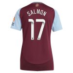 aston villa wsl adidas home shirt 2024-25 – womens with salmon 17 printing Collection | Official Aston Villa Kits for Fans