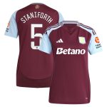aston villa wsl adidas home shirt 2024-25 – womens with staniforth 5 printing Collection | Official Aston Villa Kits for Fans