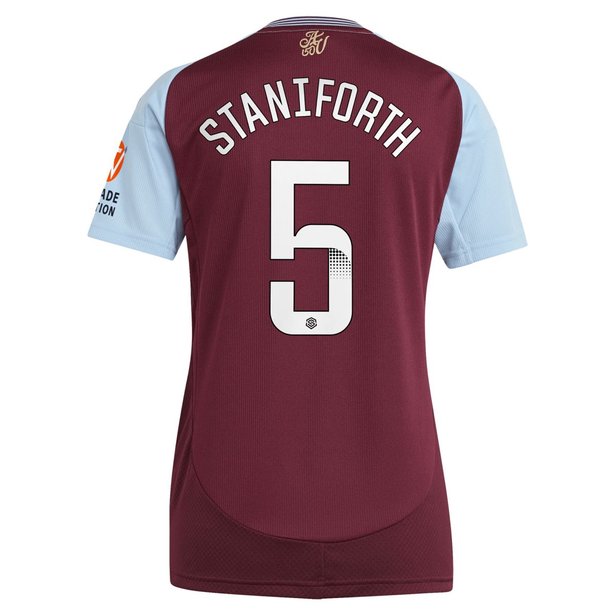 aston villa wsl adidas home shirt 2024-25 – womens with staniforth 5 printing Collection | Official Aston Villa Kits for Fans