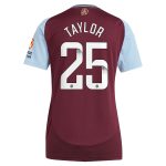 aston villa wsl adidas home shirt 2024-25 – womens with taylor 25 printing Collection | Official Aston Villa Kits for Fans
