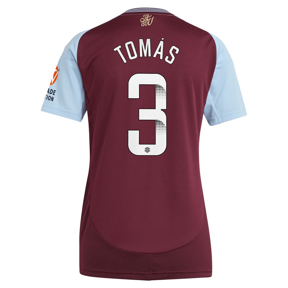 aston villa wsl adidas home shirt 2024-25 – womens with tomás 3 printing Collection | Official Aston Villa Kits for Fans
