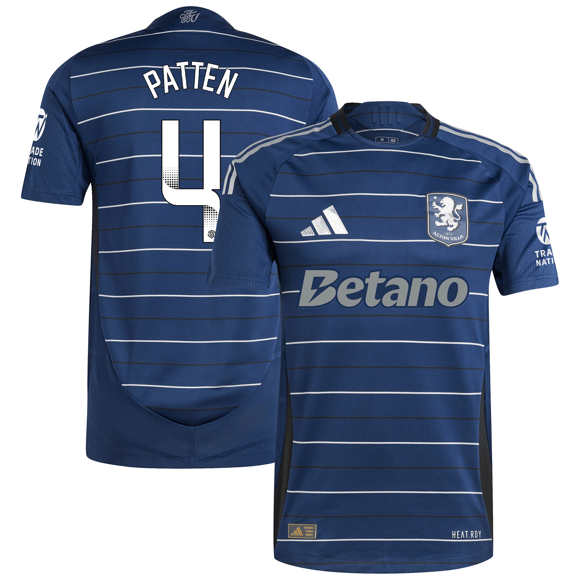aston villa wsl adidas third authentic shirt 2024-25 with patten 4 printing Collection | Official Aston Villa Kits for Fans