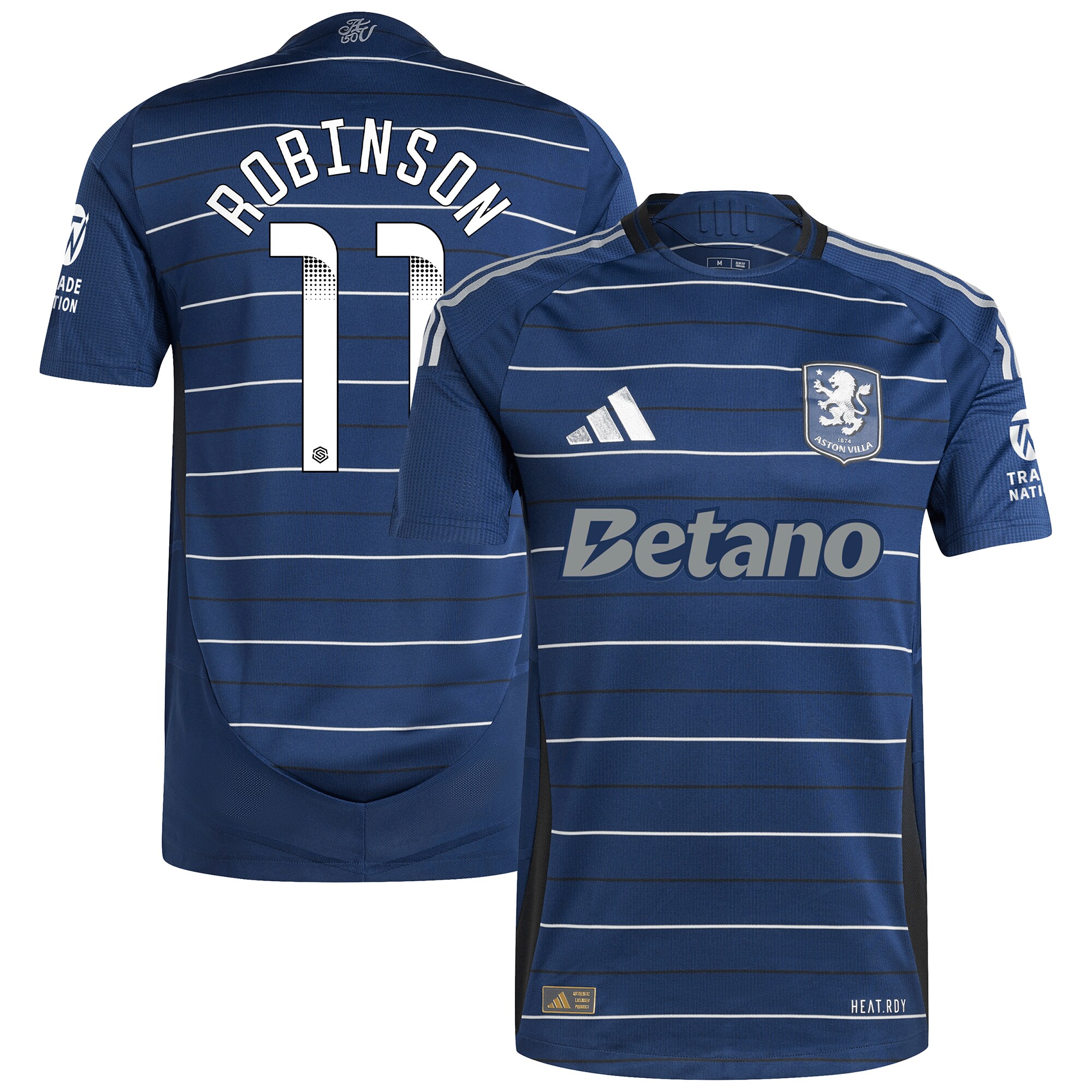 aston villa wsl adidas third authentic shirt 2024-25 with robinson 11 printing Collection | Official Aston Villa Kits for Fans