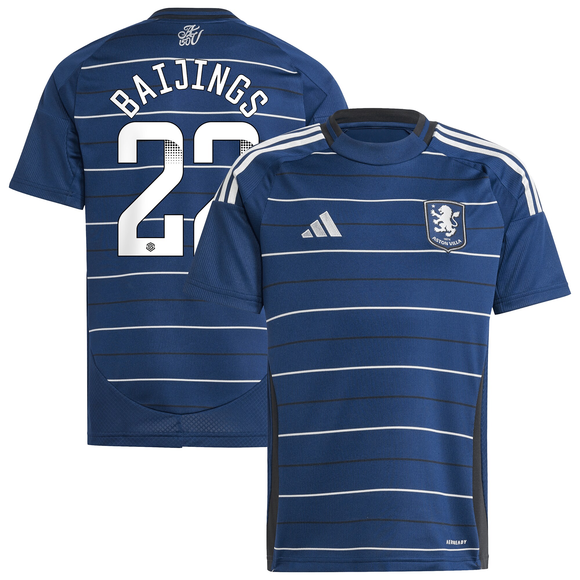 aston villa wsl adidas third shirt 2024-25 – kids with baijings 22 printing Collection | Official Aston Villa Kits for Fans