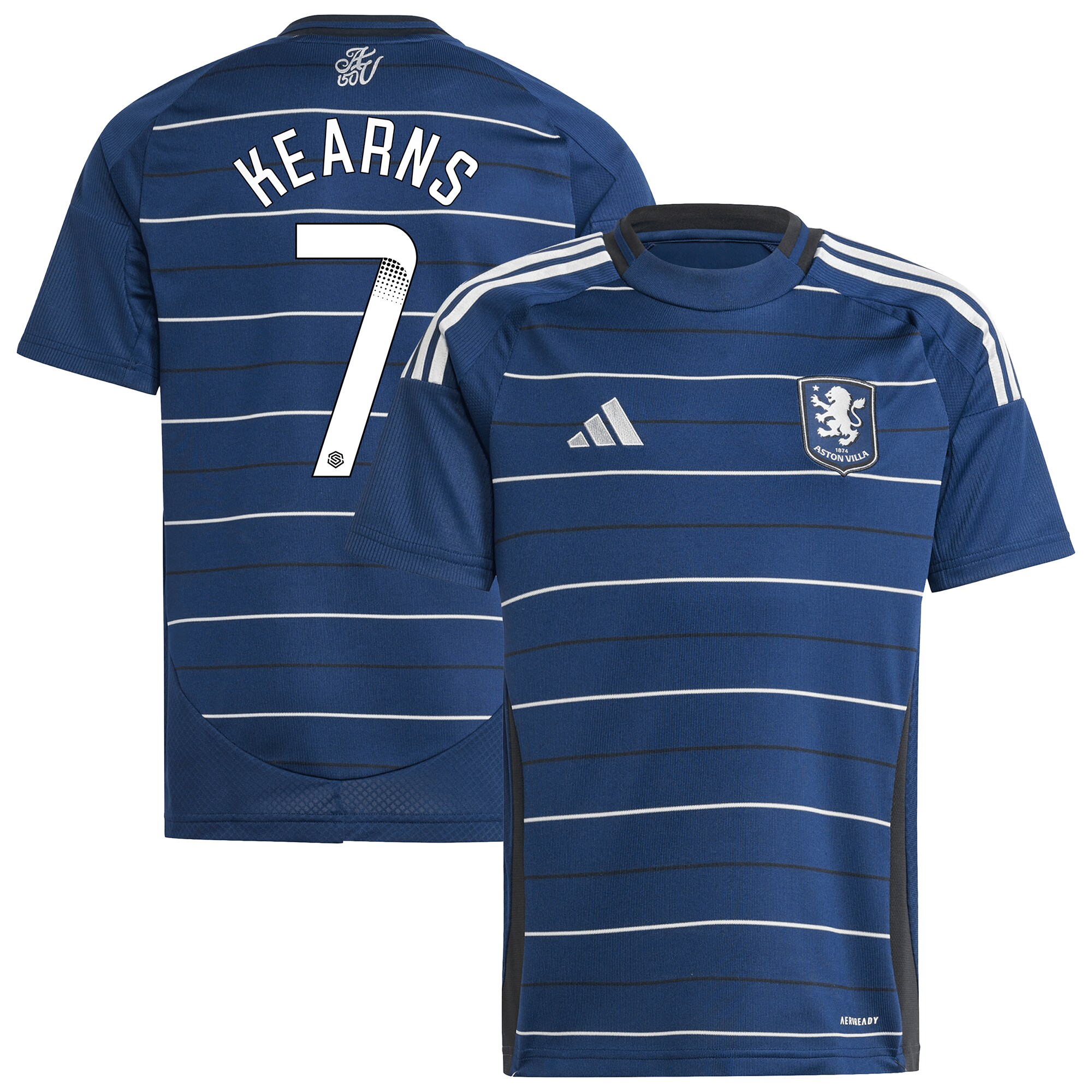 aston villa wsl adidas third shirt 2024-25 – kids with kearns 7 printing Collection | Official Aston Villa Kits for Fans