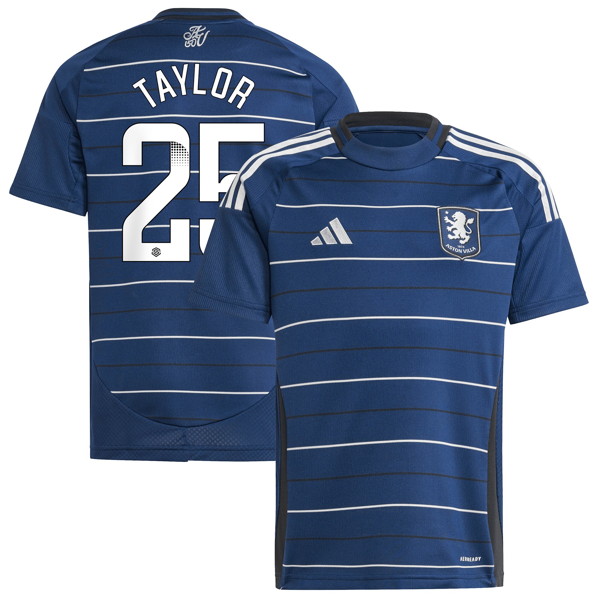 aston villa wsl adidas third shirt 2024-25 – kids with taylor 25 printing Collection | Official Aston Villa Kits for Fans