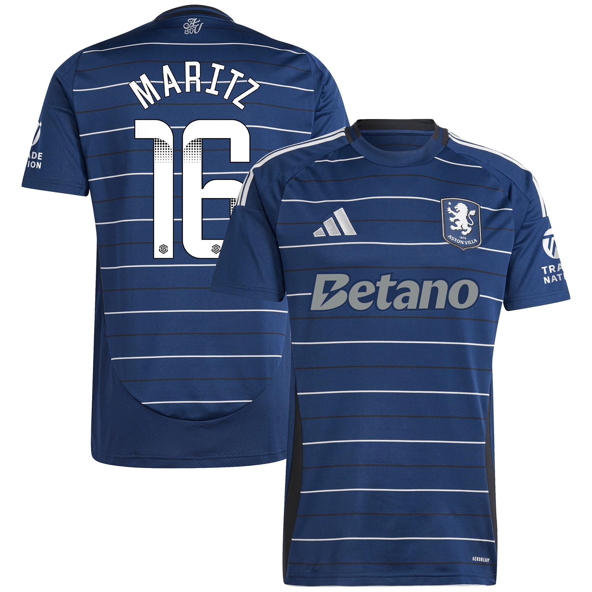 aston villa wsl adidas third shirt 2024-25 with maritz 16 printing Collection | Official Aston Villa Kits for Fans