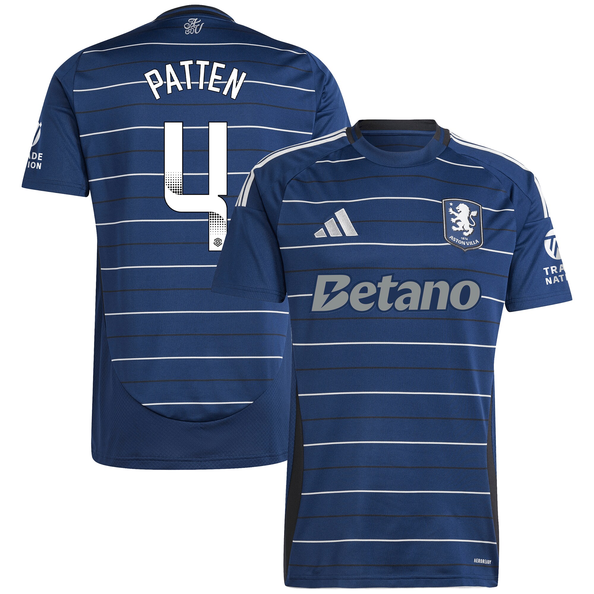 aston villa wsl adidas third shirt 2024-25 with patten 4 printing Collection | Official Aston Villa Kits for Fans