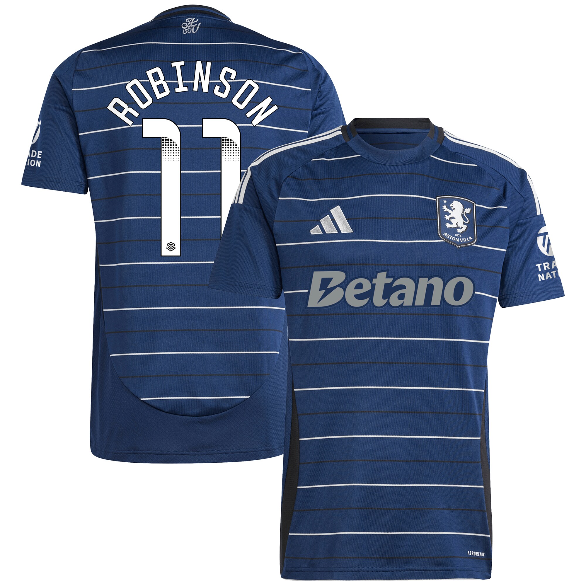 aston villa wsl adidas third shirt 2024-25 with robinson 11 printing Collection | Official Aston Villa Kits for Fans