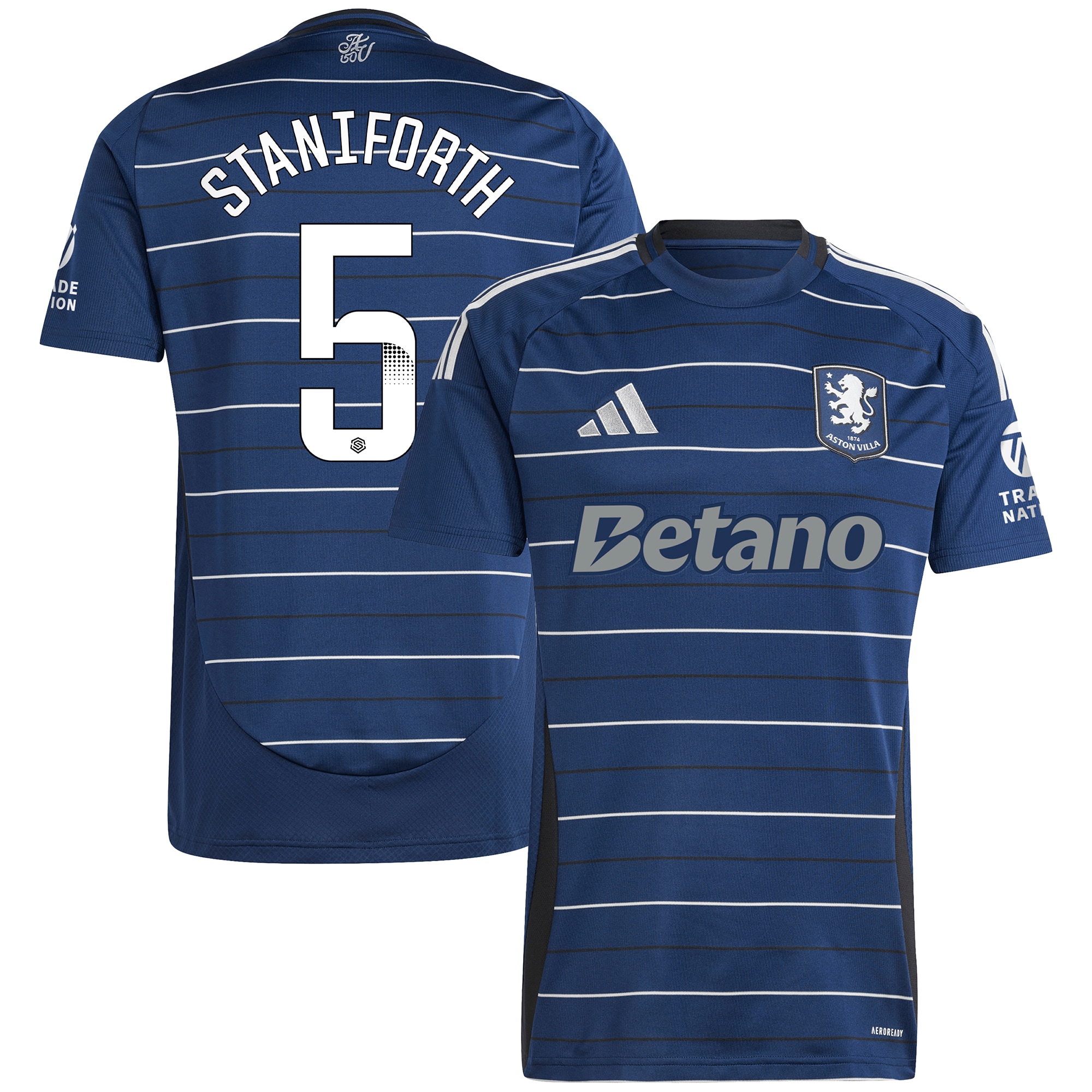 aston villa wsl adidas third shirt 2024-25 with staniforth 5 printing Collection | Official Aston Villa Kits for Fans