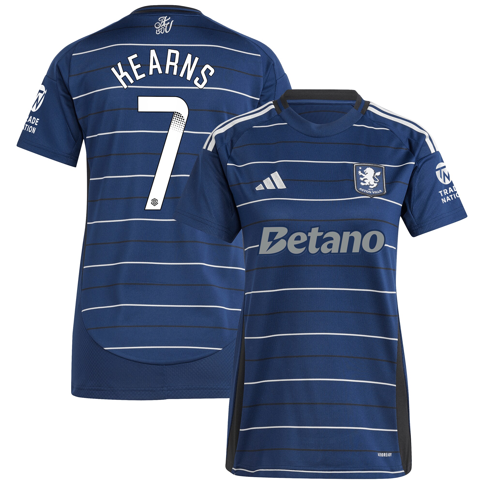 aston villa wsl adidas third shirt 2024-25 – womens with kearns 7 printing Collection | Official Aston Villa Kits for Fans