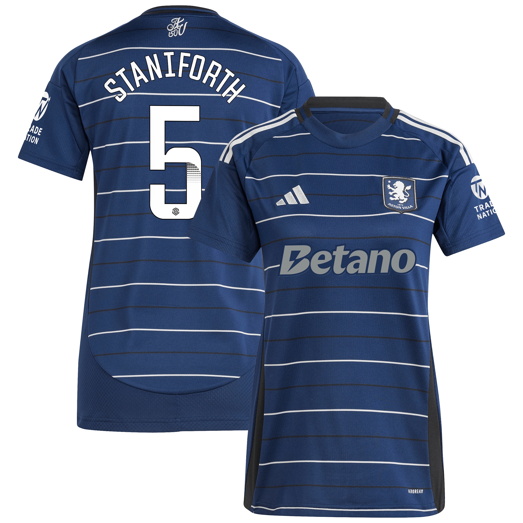 aston villa wsl adidas third shirt 2024-25 – womens with staniforth 5 printing Collection | Official Aston Villa Kits for Fans