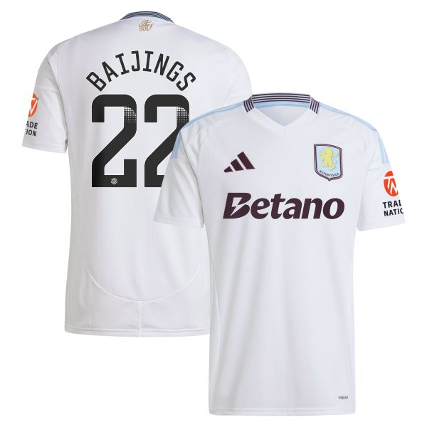 aston villa wsl away shirt 2024-25 with baijings 22 printing Collection | Official Aston Villa Kits for Fans