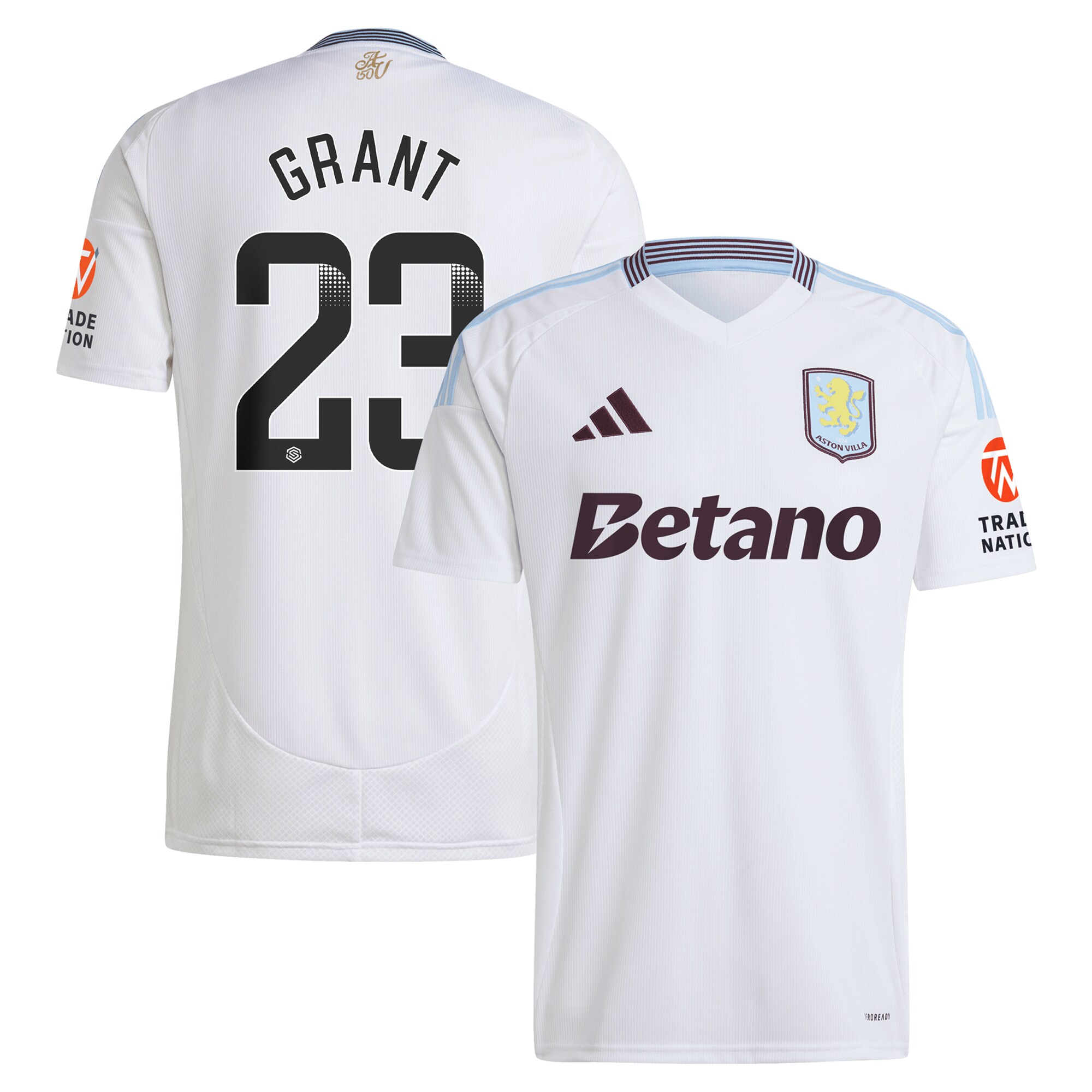 aston villa wsl away shirt 2024-25 with grant 23 printing Collection | Official Aston Villa Kits for Fans