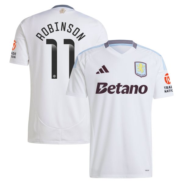 aston villa wsl away shirt 2024-25 with robinson 11 printing Collection | Official Aston Villa Kits for Fans