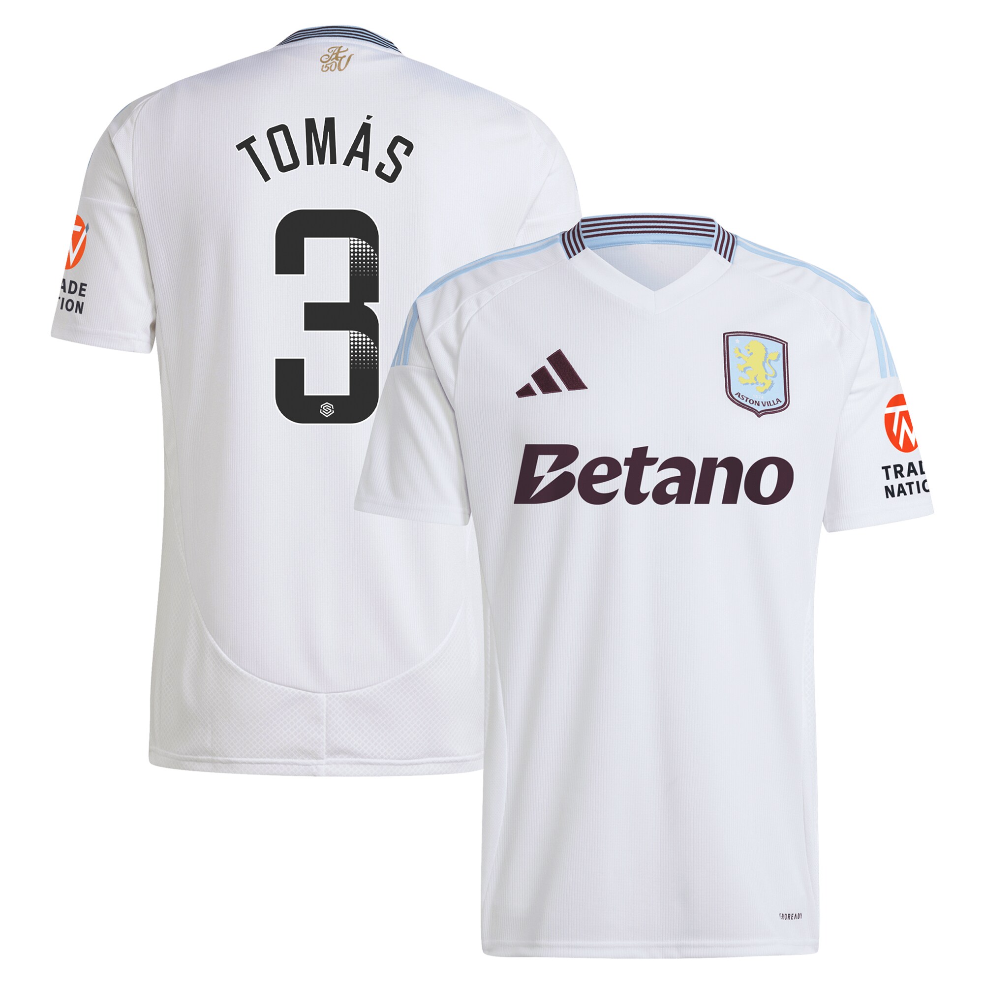 aston villa wsl away shirt 2024-25 with tomás 3 printing Collection | Official Aston Villa Kits for Fans