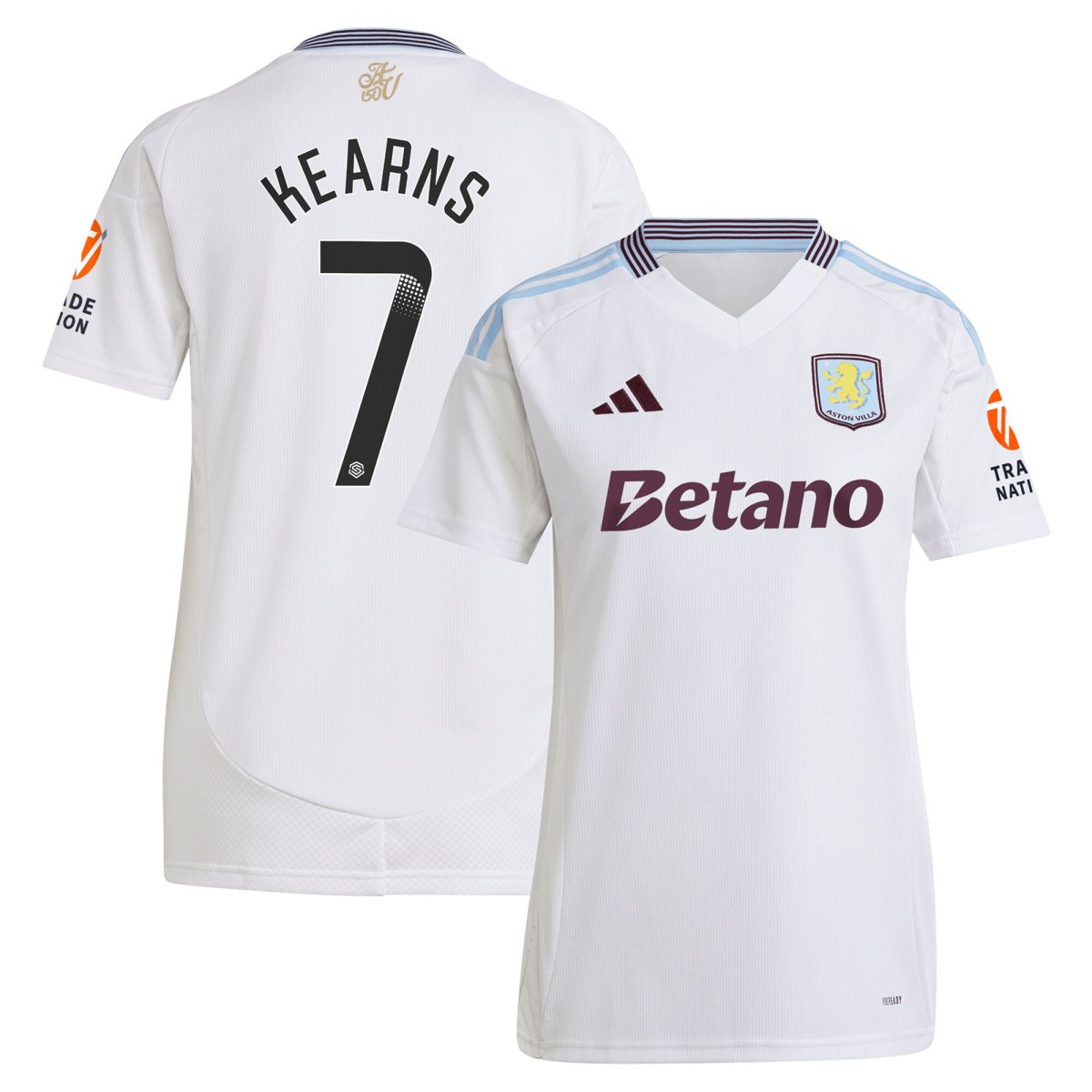 aston villa wsl away shirt 2024-25 – womens with kearns 7 printing Collection | Official Aston Villa Kits for Fans