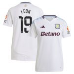 aston villa wsl away shirt 2024-25 – womens with leon 19 printing Collection | Official Aston Villa Kits for Fans