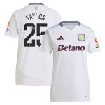aston villa wsl away shirt 2024-25 – womens with taylor 25 printing Collection | Official Aston Villa Kits for Fans